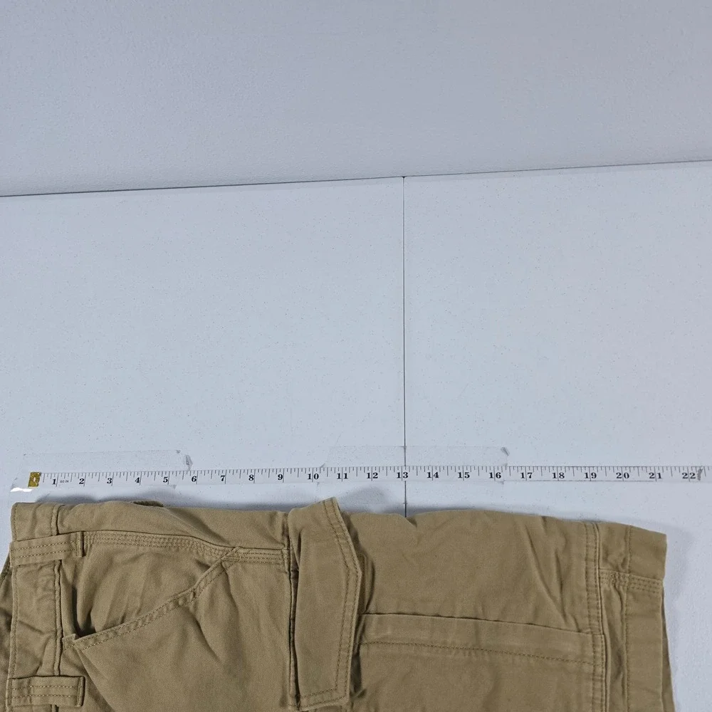 Carhartt Mens Rugged Flex Relaxed‎ Fit Canvas Cargo Work Short Tan BS3542-M 32